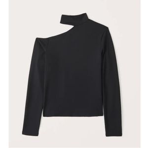 Black Top with Shoulder Cut Out